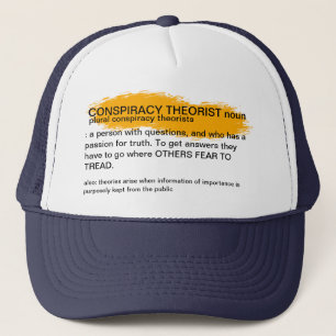 Definition of conspiracy theorists hat truckerkappe