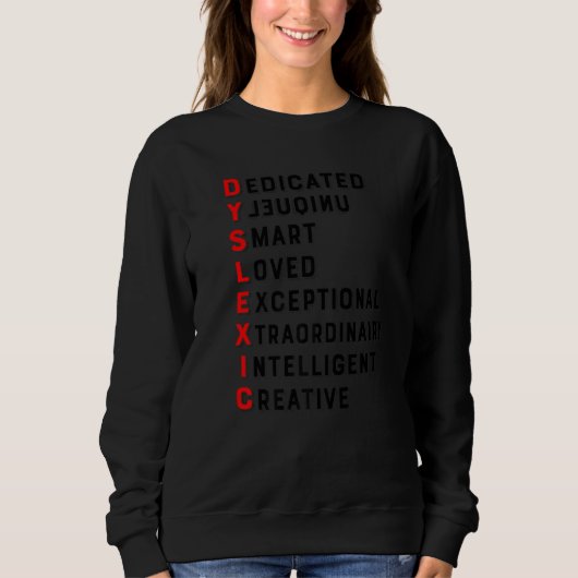 Definition of Dyslexia Awareness Interventionist T Sweatshirt (Vorderseite)