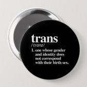 Definition of trans - LGBT Definitions - Button (Vorne & Hinten)