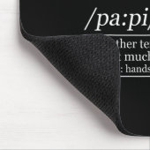 Definition Papi Lustiger Opa Vater Vatertag Weihna Mousepad (Ecke)