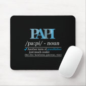 Definition Papi Lustiger Opa Vater Vatertag Weihna Mousepad (Mit Mouse)