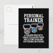 Definition Personal Trainer Postkarte (Vorne/Hinten)