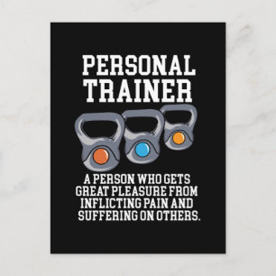 Definition Personal Trainer Postkarte