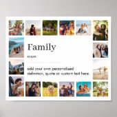 Definition Personalisiert 16 FotoCollage Poster (Vorne)