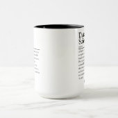 Definition personalisierter Datenwissenschaftler Tasse (Zentrum)