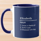 Definition Personalisierter Navy-Name Tasse