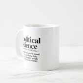 Definition politischer Wissenschaft Kaffeetasse (Vorderseite Links)