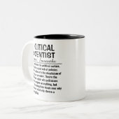 Definition politischer Wissenschaftler Zweifarbige Tasse (Vorderseite Links)