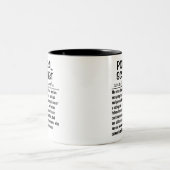 Definition politischer Wissenschaftler Zweifarbige Tasse (Mittel)