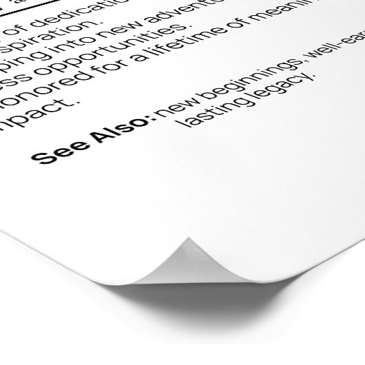 Definition Poster (Ecke)