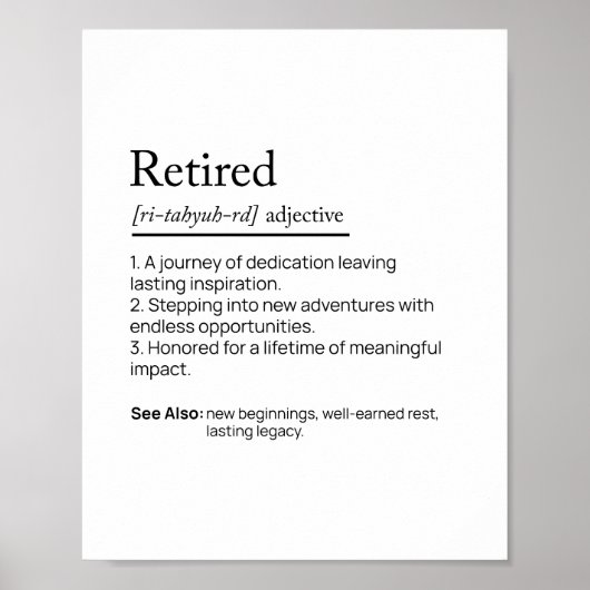 Definition Poster (Vorne)