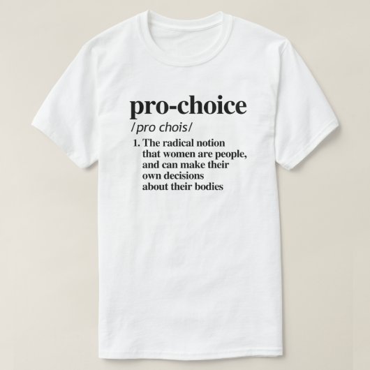 Definition pro Wahl T-Shirt (Design vorne)