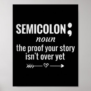 Definition Sensibilisierung Semicolon Suizidpräven Poster