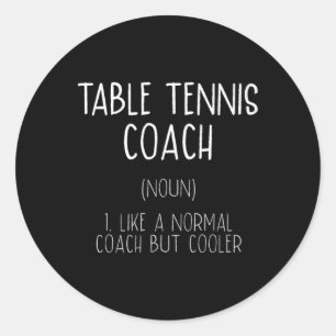 Definition Spaß Ping Pong Pong Spaß für Tischtenni Runder Aufkleber