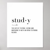 Definition-Studie Poster (Vorne)