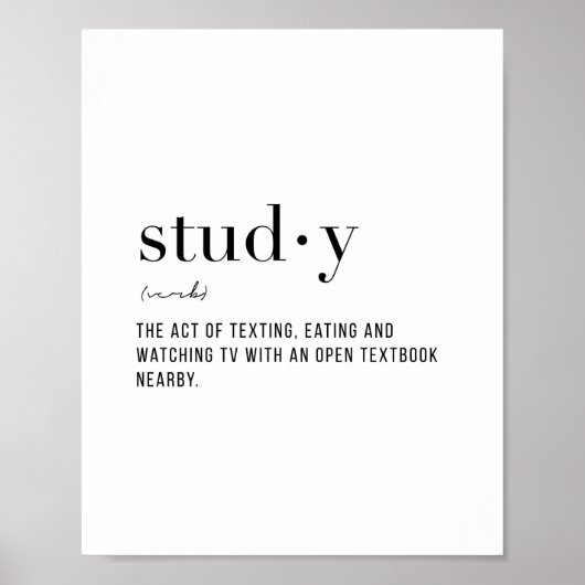 Definition-Studie Poster (Vorne)