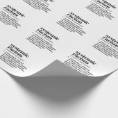 Definition systemischen Rassismus Geschenkpapier (Ecke)