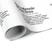 Definition systemischen Rassismus Geschenkpapier (Rolleneckpunkt)