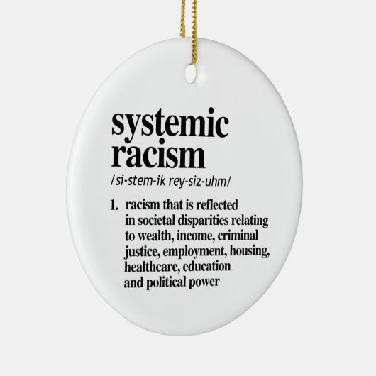 Definition systemischen Rassismus Keramik Ornament (Rechts)