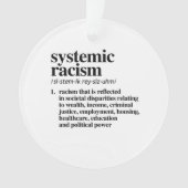 Definition systemischen Rassismus Ornament (Vorderseite)
