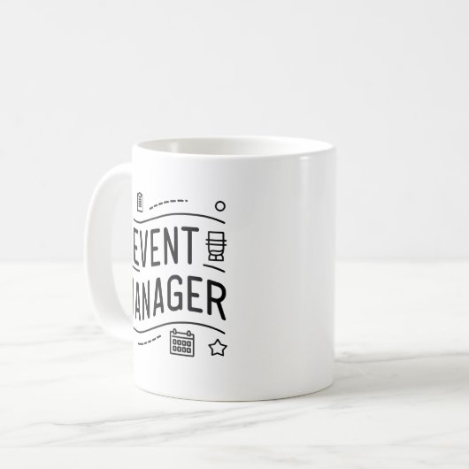 Definition-Tasse für Ereignismanager Kaffeetasse (Vorderseite Links)