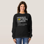 Definition Trainerinnen Softball Sweatshirt (Vorne ganz)