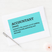 Definition unglaublich witzig Buchhalter Rechteckiger Aufkleber (Umschlag)