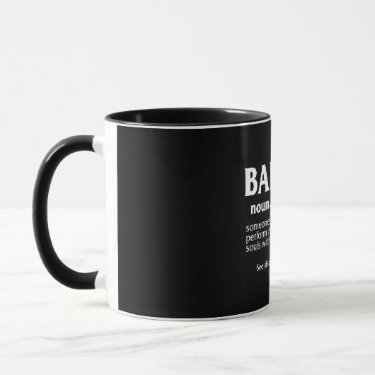 Definition von Barber Tasse (Links)