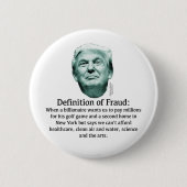 Definition von Betrug - TRUMP Button (Vorderseite)