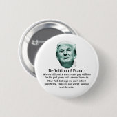 Definition von Betrug - TRUMP Button (Vorne & Hinten)