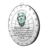 Definition von Betrug - TRUMP Dartscheibe (Vorderseite rechts)