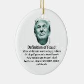 Definition von Betrug - TRUMP Keramik Ornament (Rechts)