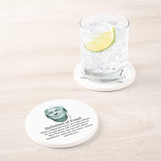 Definition von Betrug - TRUMP Untersetzer (Seite)