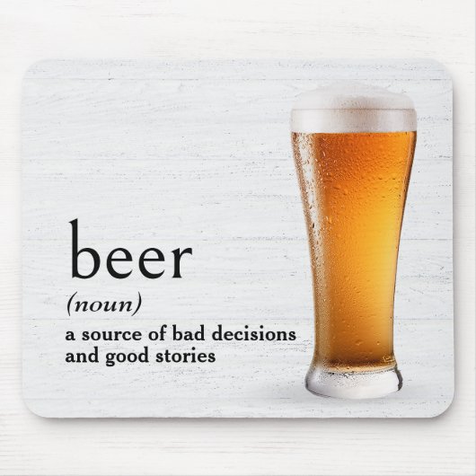 Definition von BIER im Wörterbuch Mousepad (Vorne)