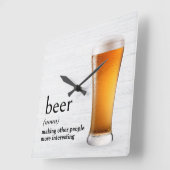 Definition von BIER im Wörterbuch Quadratische Wanduhr (Winkel)