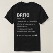 Definition von Brito Name bedeutet Familie Funny T-Shirt (Design vorne)
