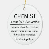 Definition von Chemist Keramik Ornament (Links)