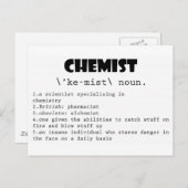 Definition von Chemist Postkarte (Vorne/Hinten)