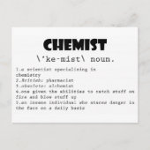 Definition von Chemist Postkarte (Vorderseite)