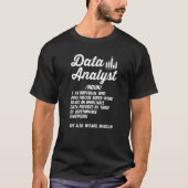Definition von Data Science Scientist Data Analyst T-Shirt (Vorderseite)