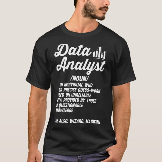 Definition von Data Science Scientist Data Analyst T-Shirt (Vorderseite)