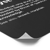 Definition von Datenanalyse Poster (Ecke)