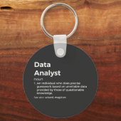 Definition von Datenanalyse Schlüsselanhänger (Vorderseite)