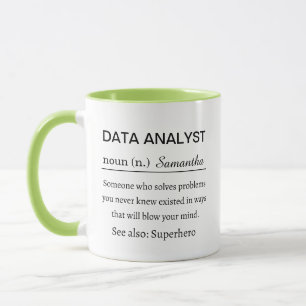 Definition von Datenanalyse Tasse