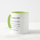 Definition von Datenanalyse Tasse (Vorderseite Links)