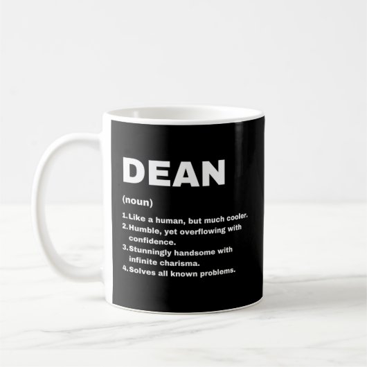 Definition von Dean Individuelle Name Kaffeetasse (Links)