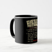 Definition von Dieselmotor Tasse (Vorderseite Links)