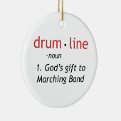 Definition von Drumline Keramik Ornament (Rechts)
