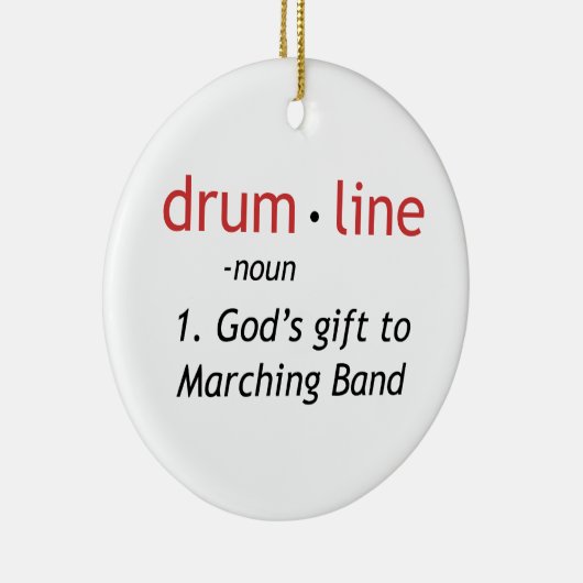 Definition von Drumline Keramik Ornament (Rechts)