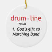 Definition von Drumline Keramik Ornament (Vorne)